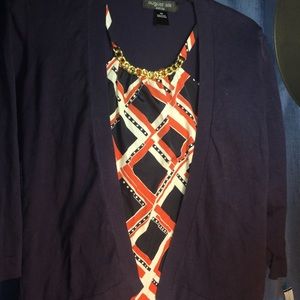 August Silk Petite Medium business casual top